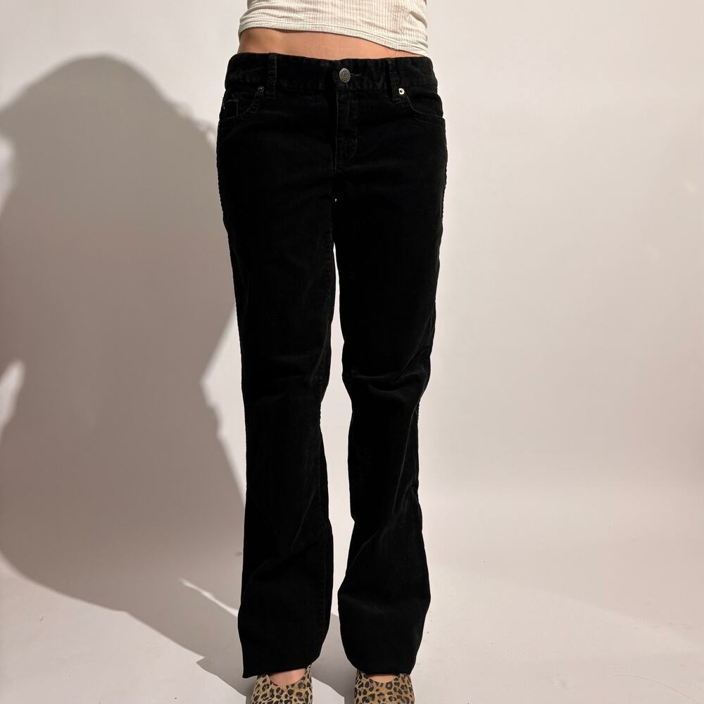 J.Crew Black Corduroy Bootcut Pants - Size 4 Tall - Picture 6 of 9